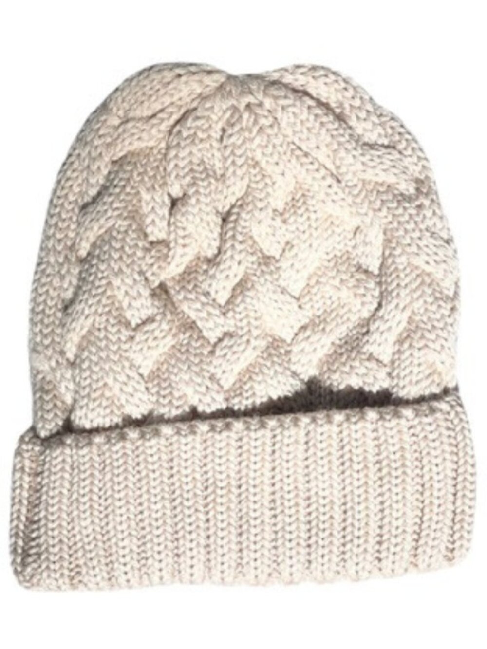 Adrienne Landau Cable Knit Beanie Hat Tan Kids Unisex NWT